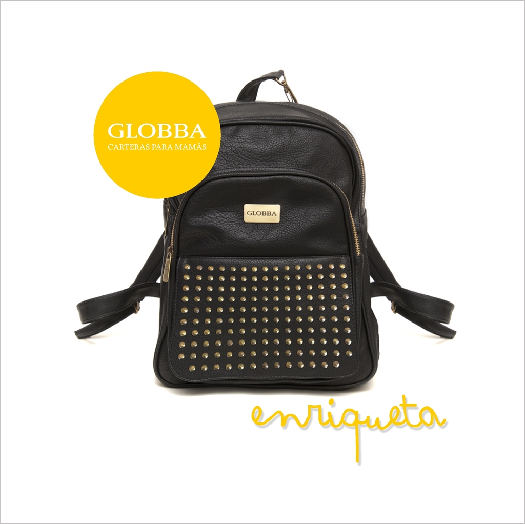 Mochila xl 2024 negra con tachas