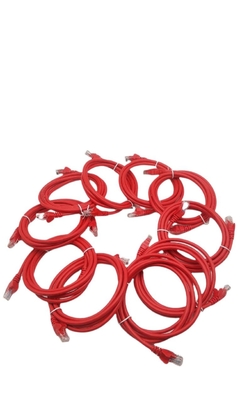 PATCH CORD CAT5 0.5MT 26AWG (VERMELHO)- KIT 100UN - comprar online