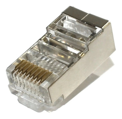 100 CONECTORES RJ45 CAT6 BLINDADO