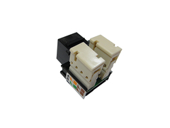 10 UN CONECTOR RJ45 FEMEA CAT5 BRANCO (KEYSTONE) - Isamig Telecom