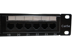 PAINEL DE DISTRIBUICAO CAT.5E COM 24 PORTAS - Isamig Telecom