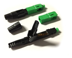 CONECTOR FAST RÁPIDO FIBRA ÓPTICA VERDE SC/APC- KIT 50UN - comprar online