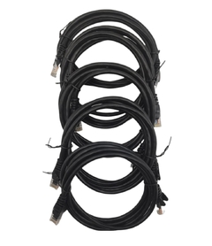 PATCH CORD CAT5 1.0MT 26AWG (PRETO)- KIT 100UN - comprar online