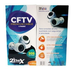 CABO PREMIUM PARA CFTV 4 PARES 2FLEX - KIT 2UN