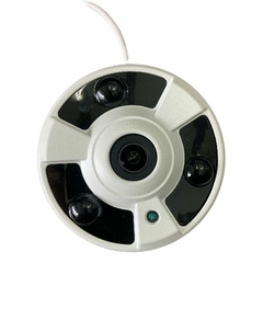 CAMERA METAL FISHEYE POE 3MP 3 LEDS ONVIF H265- 3360 - Isamig Telecom