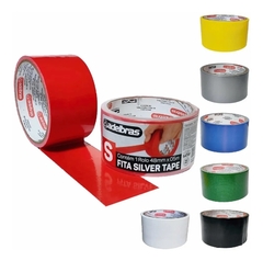 FITA MULTI USO TIPO SILVER TAPE VERMELHA 48mm X 5m