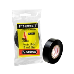 FITA ISOLANTE ANTICHAMA FLOW PACK 19mm X 20m - PRETA