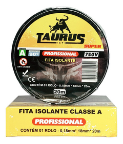 10 un Fita Isolante Classe A - 0,18mm x 20mts Profissional - Isamig Telecom