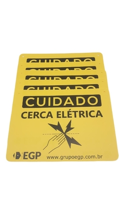 PLACA DE ADVERTENCIA (RISCO DE CHOQUE)- 10UN - comprar online