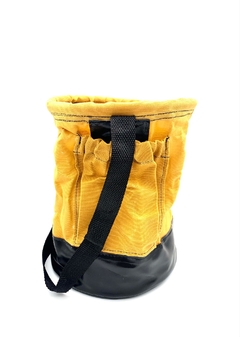 BALDES DE LONA COM 2 BOLSOS (AMARELO) - KIT 2UN