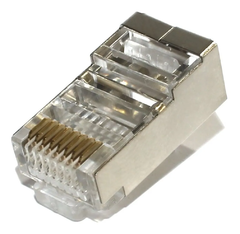 100 CONECTORES RJ45 CAT6 BLINDADO - Isamig Telecom