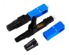 CONECTOR FAST RÁPIDO FIBRA ÓPTICA AZUL SC/UPC - KIT 200UN