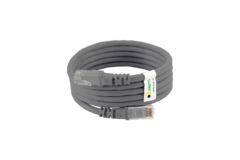 PATCH CORD CAT.6 UTP - 1,5M - CINZA - KIT 2UN