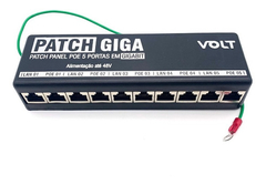 Patch Panel Poe 5 Portas Gigabit Ethernet