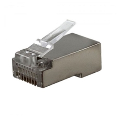 CONECTOR RJ45 CAT5E GOLD MACHO BLINDADO- KIT 25UN