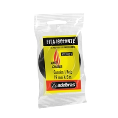 FITA ISOLANTE ANTICHAMA FLOW PACK 19mm X 5m -PRETA-KIT 50UN