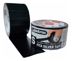 FITA MULTI USO TIPO SILVER TAPE PRETA 48mm X 5m - KIT 10UN - comprar online