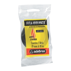 FITA ISOLANTE ANTICHAMA FLOW PACK 19mm X 10m-PRETA- KIT 50UN