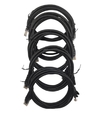 PATCH CORD CAT5 1.0MT 26AWG (PRETO)- KIT 5UN