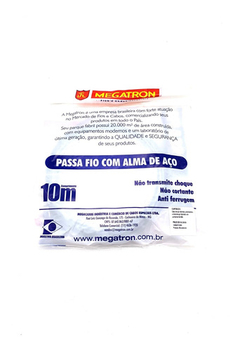 PASSA FIO COM CONEXAO 10M CZ - MEGATRON- 90UN - comprar online