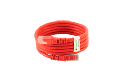 PATCH CORD CAT.5E UTP - 1,5M - VERMELHO - KIT 100UN