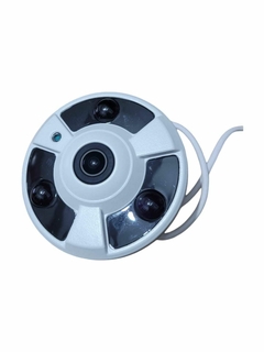 CAMERA METAL FISHEYE POE 3MP 3 LEDS ONVIF H265- 3360