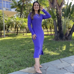 Vestido Geovana (Tricô Roxo) na internet