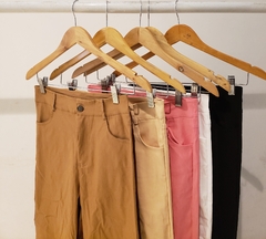 #4885 Pantalon recto bengalina elastizada "BIA" (SOLO ROSA) - tienda online