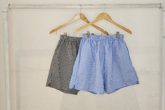 #4987 Short poplin cuadrille con bolsillos y tajos "Tulum" - tienda online