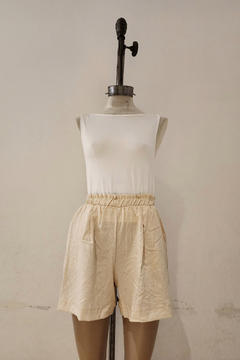 Imagen de #4999 Short lino con spandex bolsillos "Tilcara"