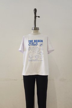 #3031 Remeron algodon con lycra estampado The beach club "Ray"