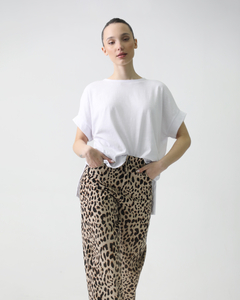 #4985 Pantalon balloon gabardina print "Etna" en internet