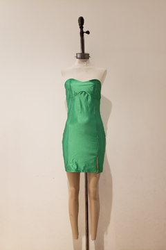 #9001 Vestido saten semi elastizado "Mallorca" - Bluming