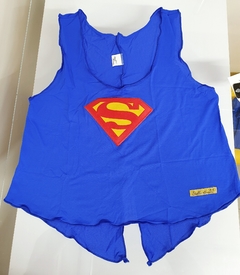 Cropped Bordado Supergirl azul Royal - comprar online