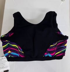 Conjunto fitness top com zíper e legging na internet