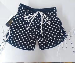 Short empina bumbum Black poá cadarços poá - comprar online