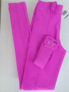 Calça Prada Fit Skinny Com Cinto Pink - comprar online