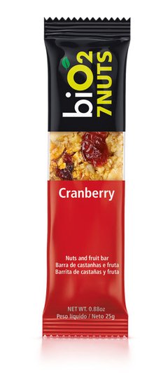 Barra Bio2 7 Nuts Cranberry + 7 Castanhas