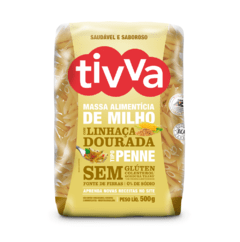 Macarrão de Milho C/ Linhaca Dourada Penne 500 gr.