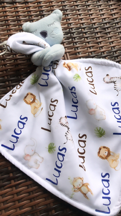 Naninha com ursinho - Chika Baby & Home -Todos produtos são personalizados sob encomenda. Faça do seu Jeito! Personalizados criativos