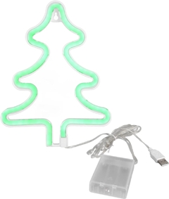 Lampara Led Colgante Arbol de Navidad Verde 26cm - tienda online