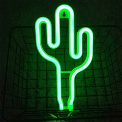 Lampara Led Colgante Cactus Verde 26cm - comprar online