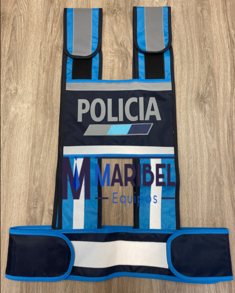 CHALECO REFRACTARIOS ARNES AZUL POLICIA