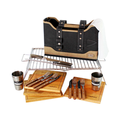 SET ASADO TIEMPO LIBRE PREMIUM -PARRILLA RECTANGULAR