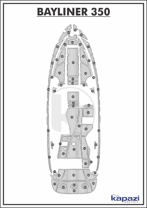 Piso-para-barco-Bayliner-350, Tapete-para-barco-Bayliner-350