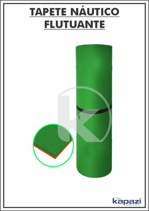 Tapete-Flutuante-Modular-Bicolor-com-Acessórios-na-cor-Verde-e-Laranja