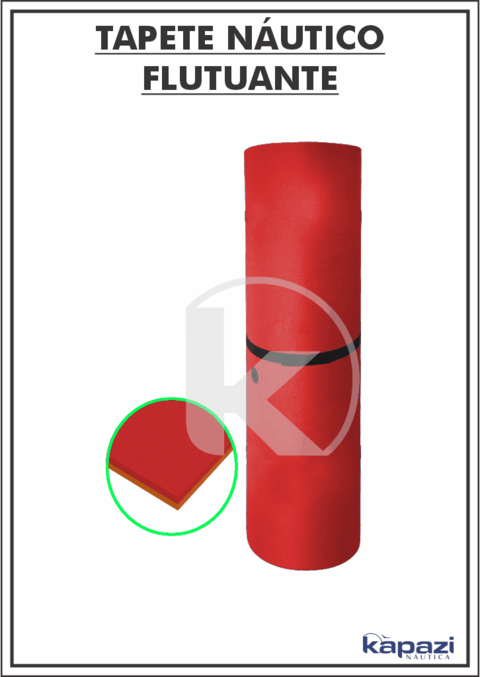 Tapete-Flutuante-Modular-Bicolor-com-Acessórios-na-cor-Vermelho-e-Laranja