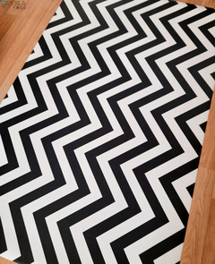 Alfombra vinilica ZigZag Chic - comprar online