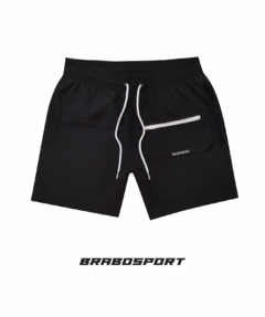 Shorts Elastano - Black Cargo / Ziper