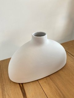 Vasija/Florero ceramica blanco - comprar online